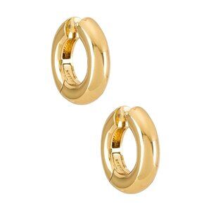 BaubleBar Dalilah Huggie Hoops in Gold One Size Womens small tube